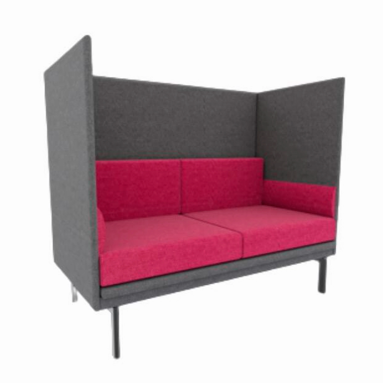 Sofá para Salas de Espera A4 2PRA con Respaldo Alto Medidas Muebles Modernos para Oficina A4 2PRA