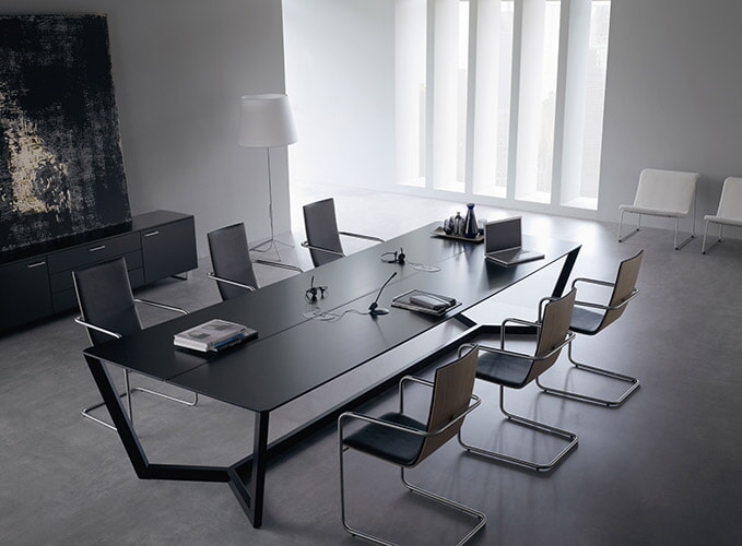 Moderna Mesa de Juntas Isolar con Pintura Electroestática Muebles Modernos para Oficina MESA DE JUNTAS ISOLAR