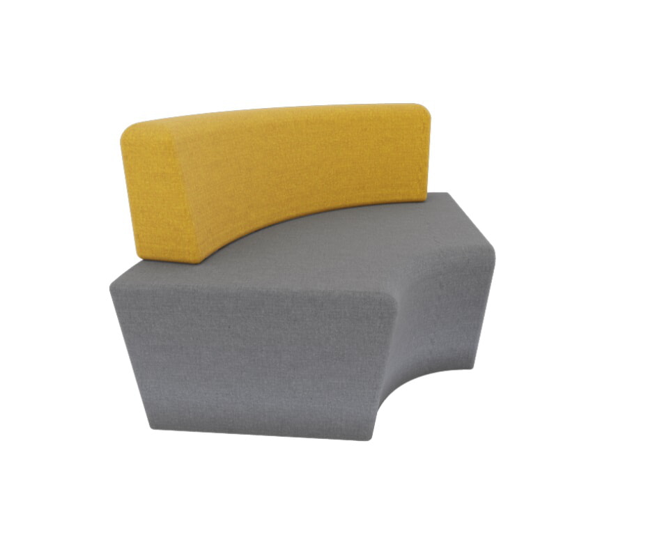Sofá Curvo para Salas de Espera OFF 572 Respaldo Externo Muebles Modernos para Oficina OFF 572