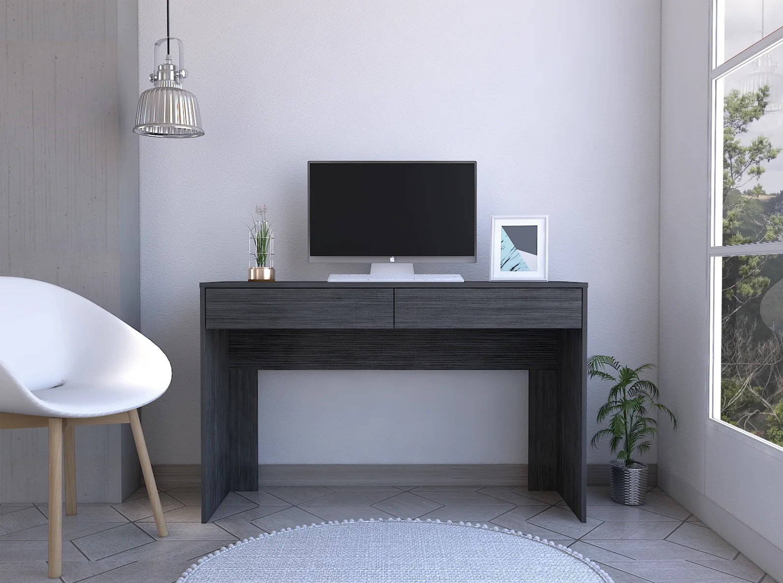 Escritorio Grapa con dos Cajones Papeleros Muebles Modernos para Oficina Escritorio grapa con dos cajones papeleros Hiqueva México