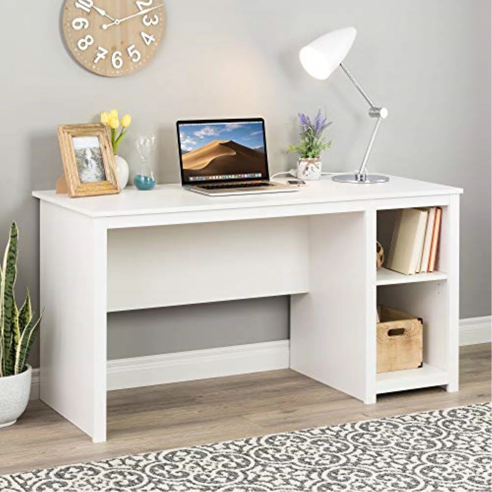 Escritorio grapa con pedestal abierto Muebles Modernos para Oficina Escritorio grapa con pedestal abierto