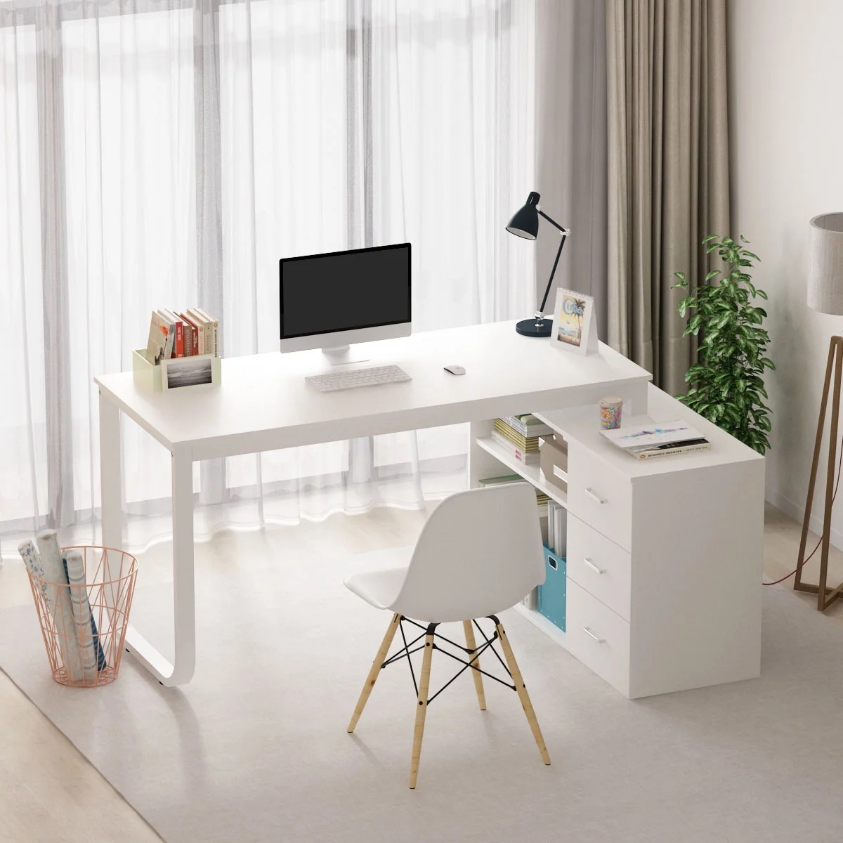 Escritorio kiuns con credenza lateral Muebles Modernos para Oficina Escritorio kiuns con credenza lateral