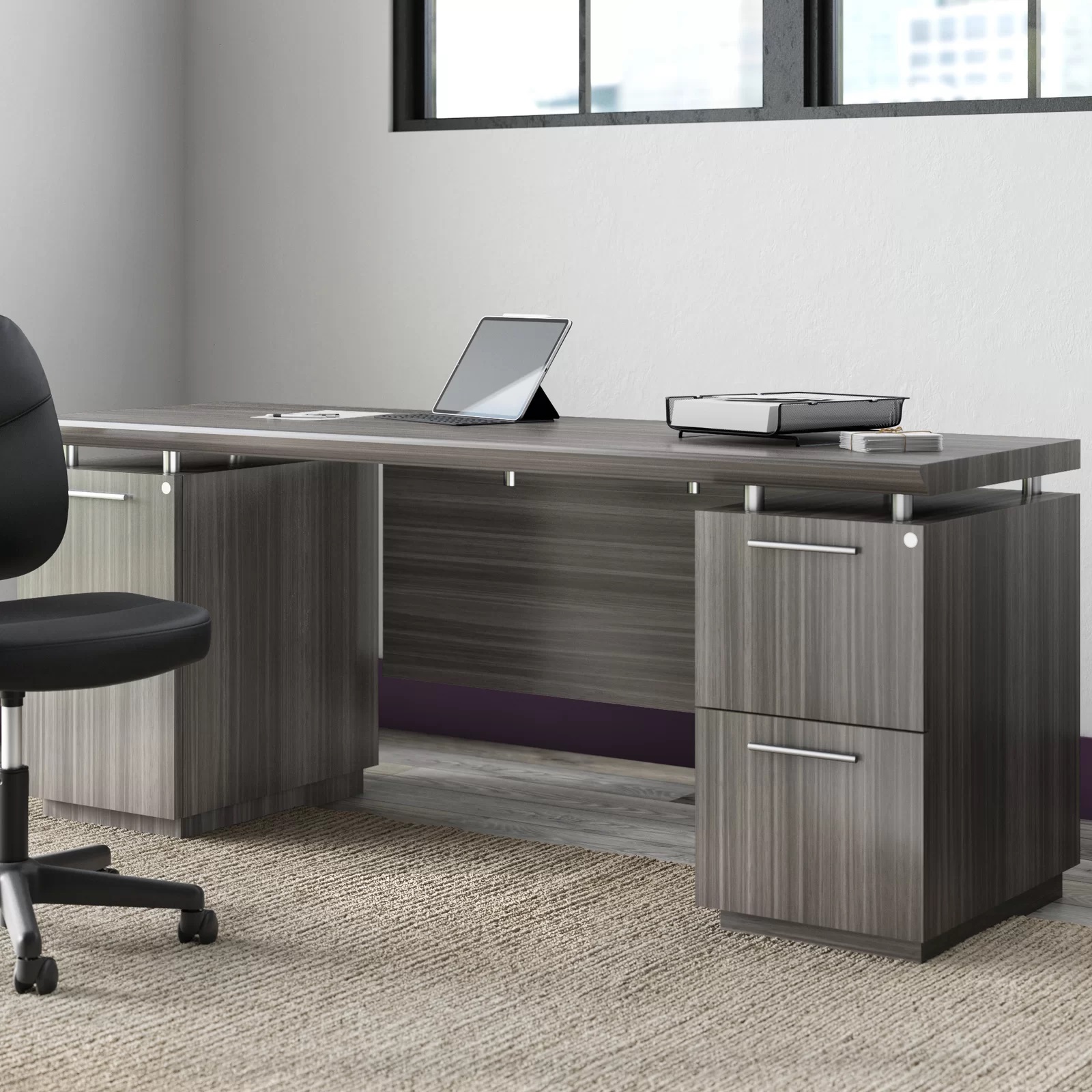 Legno con doble cajonera Muebles Modernos para Oficina Legno con doble cajonera